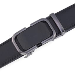 Classic Automatic Buckle Belt for Men Premium Real Leather Dress Trouser Belt Formal Daily Wear Black Brown Plus Size 130cm