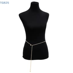 【AN】【AN】Fashion Women Lady Waist Chain Belt Metal Gold Silver Color Waistband Chain Belt For Dress Shirts Clothes Accessories