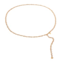 【AN】【AN】Fashion Women Lady Waist Chain Belt Metal Gold Silver Color Waistband Chain Belt For Dress Shirts Clothes Accessories