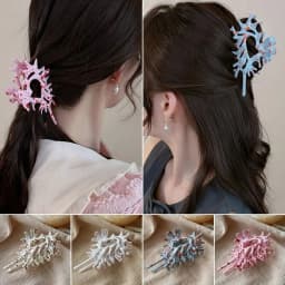 Creative Acrylic Conch Hair Clip Irregular Spots Headdress Hair Claw Grasp Geometric Hair Accessories Hair Gripper Makeup