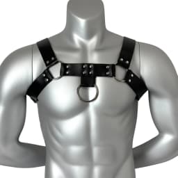 Men's PU Leather Harness Belt Gothic Punk Chest Strap Adjustable Exotic Belt Fashionable Men's Accessories
