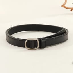 Lazy Belt Casual Simple Perforated Women'S Belt Paired With Jeans Men'S Belt Pu Leather Belt