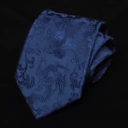 Casual Calligraphy Chinese Dragon Pattern Tie National Adjustable Jacquard Silk Tie Soft Hand Tied Men Necktie Groomsman