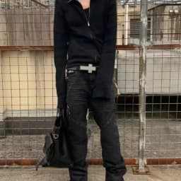 Subculture Punk Studded Cross Belt Burst Pattern Hip Hop Street Style Men's Rock Party Music Festival Gothic Street Accessories
