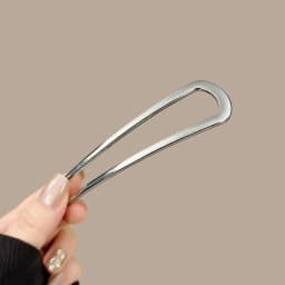 U-Shaped Hair Fork Fashion Alloy Hairpin Gold Silver Black Color Metal Hairpin Geometric Design Headwear Hair Sticks Women Girls