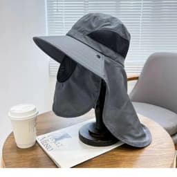 1PCS Summer Sun Hats UV Protection Outdoor Fishing Hats Men's and Women's Camping Visors Bucket Hats Neck Flap Bucket Hats
