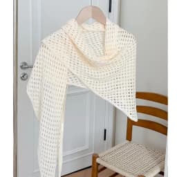Fashion Hollow Out Triangle Scarf Shawl Breathable Solid Color Knitted Scarf Lightweight Sun Protection Women Shawl Wrap
