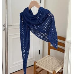 Fashion Hollow Out Triangle Scarf Shawl Breathable Solid Color Knitted Scarf Lightweight Sun Protection Women Shawl Wrap