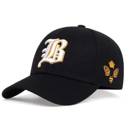 Unisex Gothic Letter Side Bee Embroidery Baseball Caps Spring and Autumn Outdoor Adjustable Casual Hats Sunscreen Hat Sports Cap