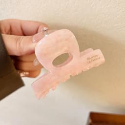 Stylish French Hair Claw Clip Small Acetate Shark Clip Elegant Sweet Half-Updo Hairpin for Women