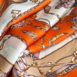 Luxury Brand 2025 Chain Print Square Silk Scarf for Women Hijab Hair Bands 70cm Neckerchief Female Satin Shawl Ribbon Headband