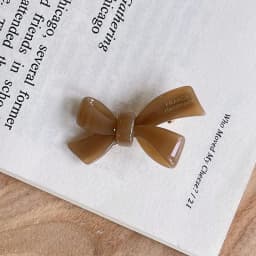 Small Mermaid Bow Strap Broken Hair Clip~Korean FRANCE Gold Label Duck billed Clip with Side Clip and Bang Clip