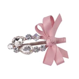 1 Pcs Women's Hair Clip Korean Rhinestone Bow Fabric Simple Fashionable Versatile Hair Pins Sweet Cute Hair Accessories For Girl