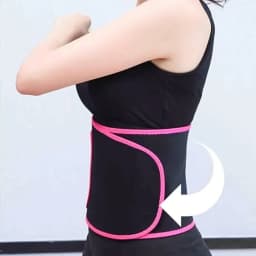 New Silver Ion Slimming Sweat Belt Adjustable Fat Burning Waist Tummy Trimmer Elastic Belly Sweat Girdle Belt Men and Women
