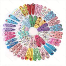 10/ 20PCS MIXED COLOR PRINT BB CLIP BROKEN HAIR CARD - DO NOT HURT HAIR CONVENIENT CARRY - GO TO SCHOOL EVERYDAY LIFE LOVELY D
