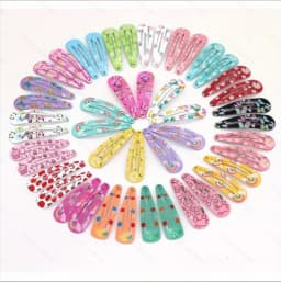 10/ 20PCS MIXED COLOR PRINT BB CLIP BROKEN HAIR CARD - DO NOT HURT HAIR CONVENIENT CARRY - GO TO SCHOOL EVERYDAY LIFE LOVELY D