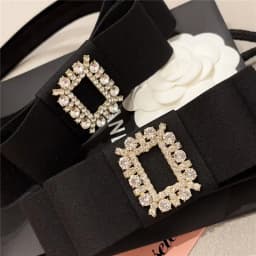 Korean Fashion Fabric Bow HairBand Luxulry Crystal Rhinestone Hair Clips Bridal Headband Hair Accessories for Girls Women
