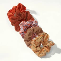 5pcs/lot Scrunchies Hair Elastic Scrunchy Ties Ropes for Ponytail Holders Floral No crease Pink Leopard Cute Purple