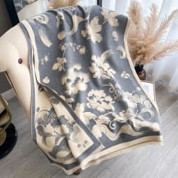New 2025 Women Fashion Brand lotus Scarf Luxury Autumn Winter Warm Shawls Print Scarve Pashmina Mujer Femme Foulard Bufanda