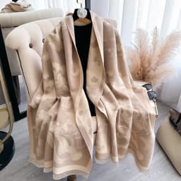 New 2025 Women Fashion Brand lotus Scarf Luxury Autumn Winter Warm Shawls Print Scarve Pashmina Mujer Femme Foulard Bufanda