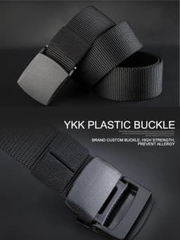 6pcs Men's Casual Belt, Adjustable Plastic Buckle, Women's Belt, Multifunctional Outdoor Belt, Suitable for Outdoor Activities