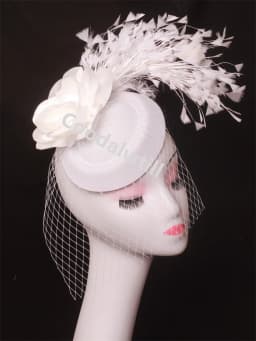 Veils Flower Fascinator Hat Hair Clip Ladies Kentucky Derby Ascot Festival Costume Party Show girl Headwear Women Pillbox Cap