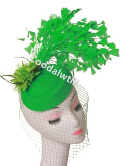 Veils Flower Fascinator Hat Hair Clip Ladies Kentucky Derby Ascot Festival Costume Party Show girl Headwear Women Pillbox Cap
