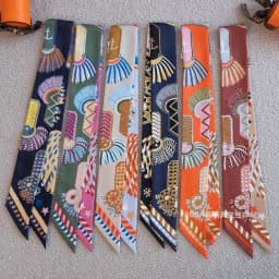 Luxury Long Scarf with Epaulet Design for Hermes Inspired Basket Bag Handle Styling Ins Trendy Accessory Free Shipping