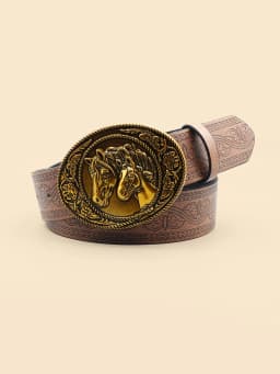 Western Denim Retro Belt, Fashionable Casual Women's Belt, Retro Printed Belt, Classic Decorative Belt, Daily Commuting College