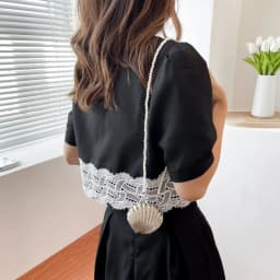 Desiner Girdle Pearl Chain Belt Bag Metal Shell Mini Waistpack Versatile Purse Elegant Women's Belt Female Jeans Waistband