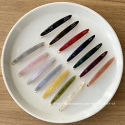 South Korean France Little Willow Leaf Hair Clip French Simple and Elegant Style Side Clip Bang Hairpin One Line Hair Clip