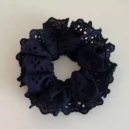 Elegant Embroidered Hollow Lace Double-Layer Large Intestine Hairband Hair Accessories For Women