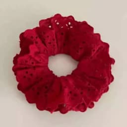 Elegant Embroidered Hollow Lace Double-Layer Large Intestine Hairband Hair Accessories For Women