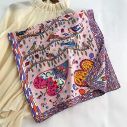 90x90cm Square Scarf for Women Head Shawls and Wraps Luxury Print Neck Scarves Hijab Bandana