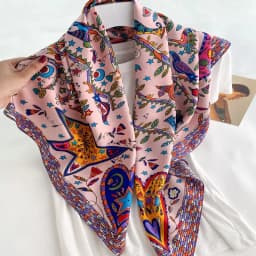 90x90cm Square Scarf for Women Head Shawls and Wraps Luxury Print Neck Scarves Hijab Bandana