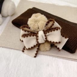 1pc Autumn and Winter Bow Plush Retro Grasp Clip Meilad Exquisite Premium Shark Clip Temperament Hair Clip Accessories