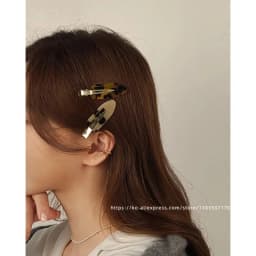 South Korea France traceless makeup clip, small size, simple bangs clip, French versatile side clip, skateboard clip