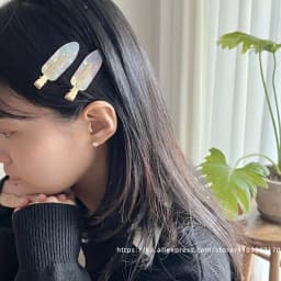 South Korea France traceless makeup clip, small size, simple bangs clip, French versatile side clip, skateboard clip