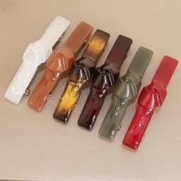 New PC material one-wordclip springclip temperament hairpin cute love hairpin hair accessories back head top clip headdress
