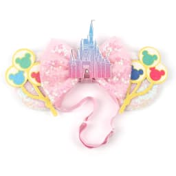 3.3"Cute Cartoon Mouse Ear Elastic Headbands Fashion Glitter Adjusted Hairband Baby DIY Hair Accessories Festival Trip Party