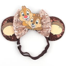 3.3"Cute Cartoon Mouse Ear Elastic Headbands Fashion Glitter Adjusted Hairband Baby DIY Hair Accessories Festival Trip Party
