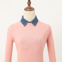 Women's Blue Washed Denim Pointed Collar Fake Collar, Professional Casual Versatile Decoration Half Shirt Style Collar
