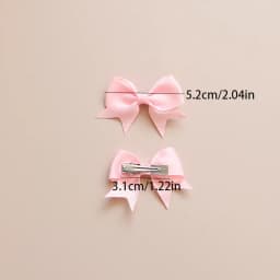 10pcs/lot Candy Colored Ribbons Cute Bow Hair Clips Girls' Favorite Hair Clips Children's Hair Accessories