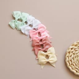 10pcs/lot Candy Colored Ribbons Cute Bow Hair Clips Girls' Favorite Hair Clips Children's Hair Accessories