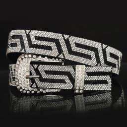 New Women's Fashionable Rhinestone Studded Belt Luxury Shiny Rivet Men's Belt, Street Hip-Hop Punk Rock Style Designer Y2k Belts