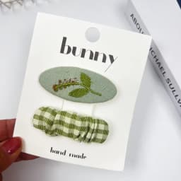 Simple New Sweet Girls Children Hair Clips Oval Embroidered Flower Princess Kids Headwear Korean Cute Baby Woman Broken Hairpin