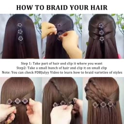 4pcs New Korean Style Hairpin Side Clip Flower Rhinestones Sweet And Girl Lovely Bangs Hairpin Elastic Duckbill Clip.