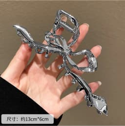 New Women Elegant Geometric Bow Hair Claws Vintage Simple Hair Clip Grab Large Metal Hairpins Barrettes Fashion Hair Accessories