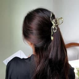 New Women Elegant Geometric Bow Hair Claws Vintage Simple Hair Clip Grab Large Metal Hairpins Barrettes Fashion Hair Accessories