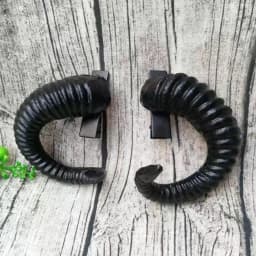 1 Pair Dark Lolita Headband Ram Horns Shape Hair Accessories Devil Horn Headband Photography Prop Black Gothic Style
